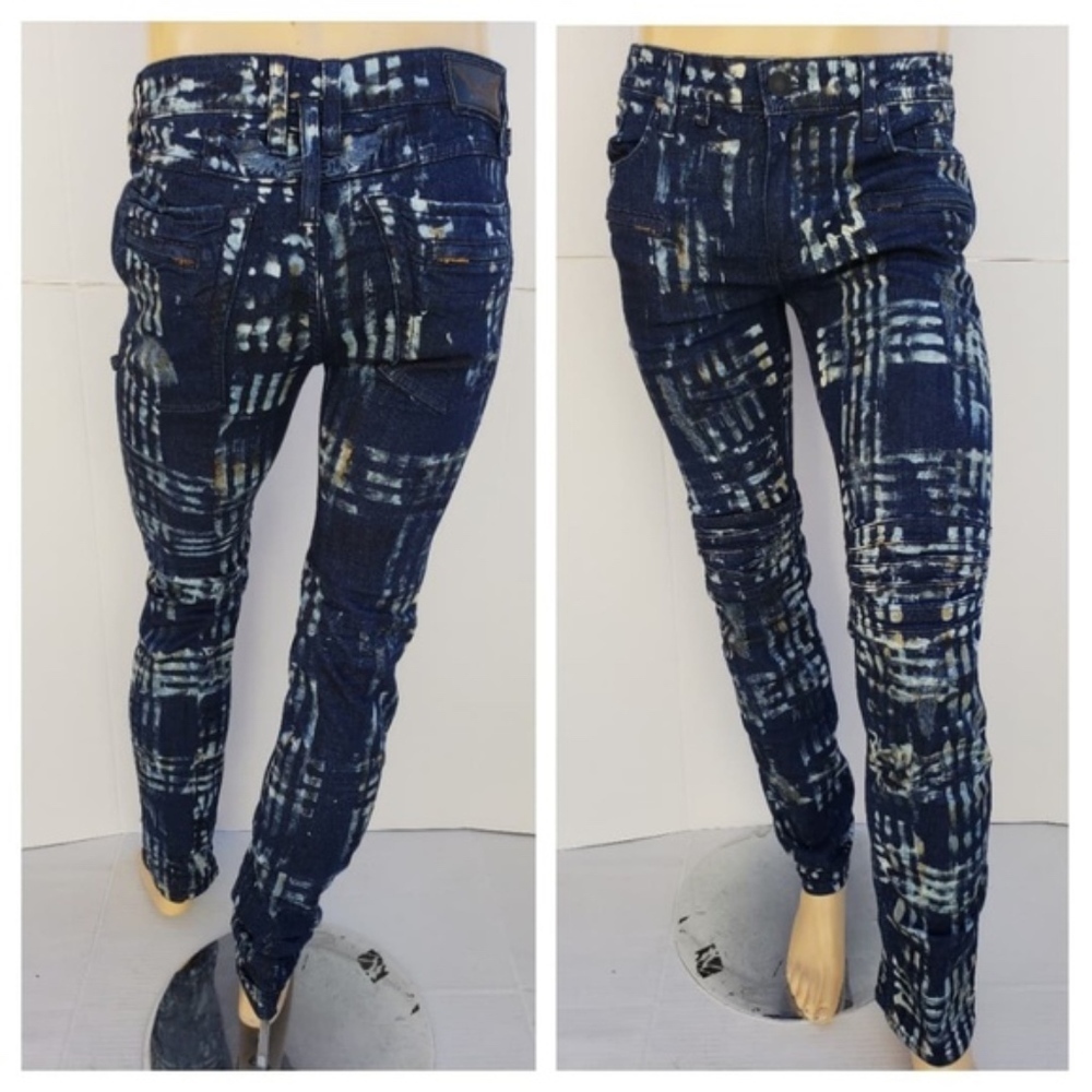 NEW ROBIN'S JEAN Motard Slim Jeans SZ 40